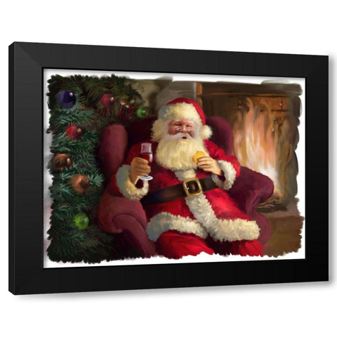 Cookie Break Black Modern Wood Framed Art Print with Double Matting by P.S. Art