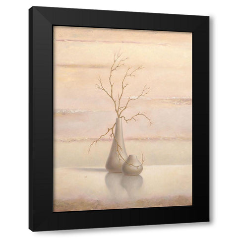 Still Life I Black Modern Wood Framed Art Print by P.S. Art