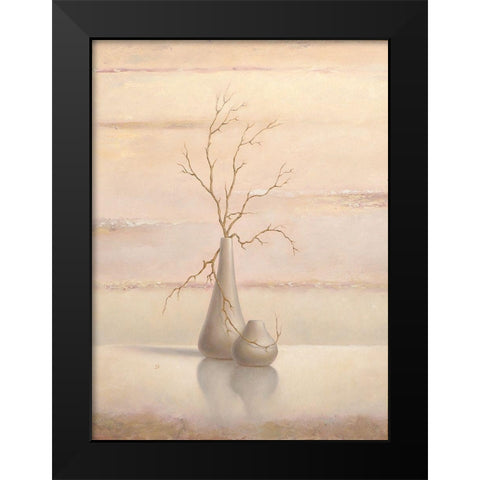 Still Life I Black Modern Wood Framed Art Print by P.S. Art