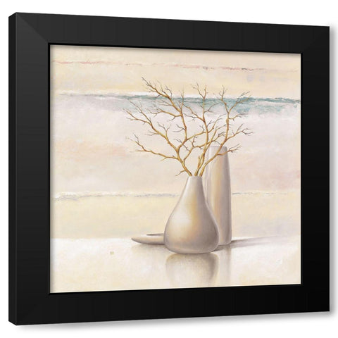 Still Life III Black Modern Wood Framed Art Print with Double Matting by P.S. Art