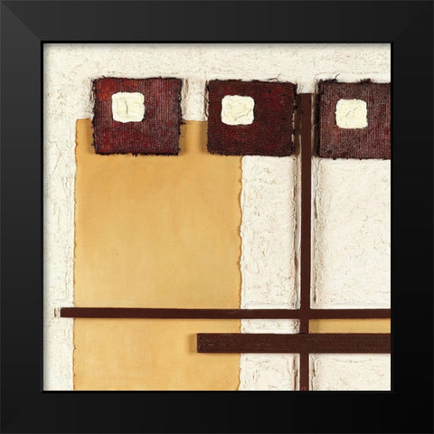 Contemporary Cinnamon Black Modern Wood Framed Art Print by P.S. Art