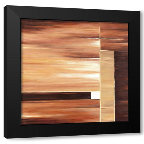 Contemporary Cinnamon II Black Modern Wood Framed Art Print by P.S. Art