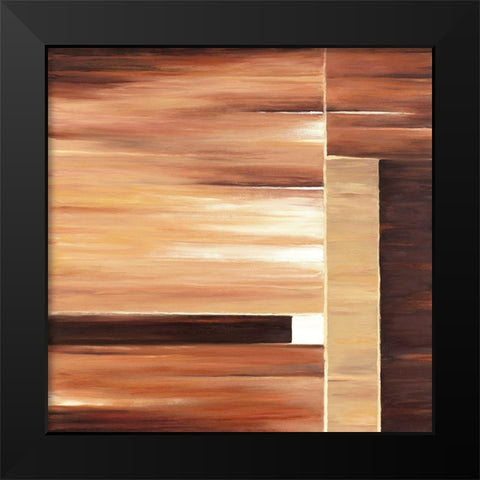 Contemporary Cinnamon II Black Modern Wood Framed Art Print by P.S. Art