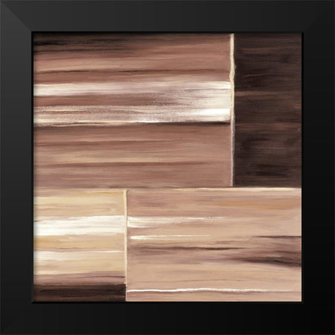 Contemporary Cinnamon III Black Modern Wood Framed Art Print by P.S. Art