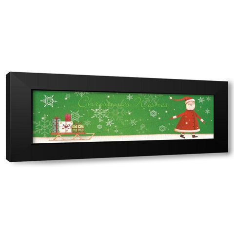 Christmas Wishes II Black Modern Wood Framed Art Print with Double Matting by P.S. Art