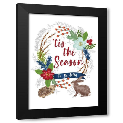 Tis the Season II Black Modern Wood Framed Art Print with Double Matting by P.S. Art