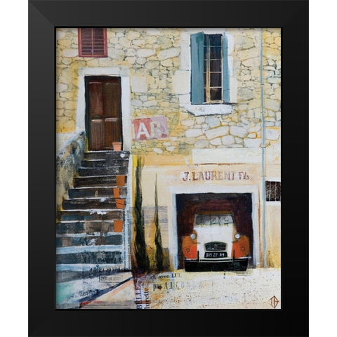 Curb Appeal Black Modern Wood Framed Art Print by P.S. Art