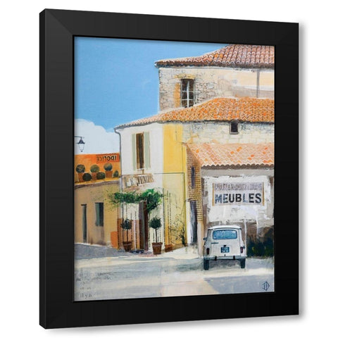 Curb Appeal II Black Modern Wood Framed Art Print with Double Matting by P.S. Art