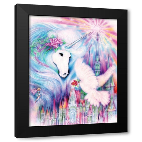 Friends Black Modern Wood Framed Art Print with Double Matting by P.S. Art