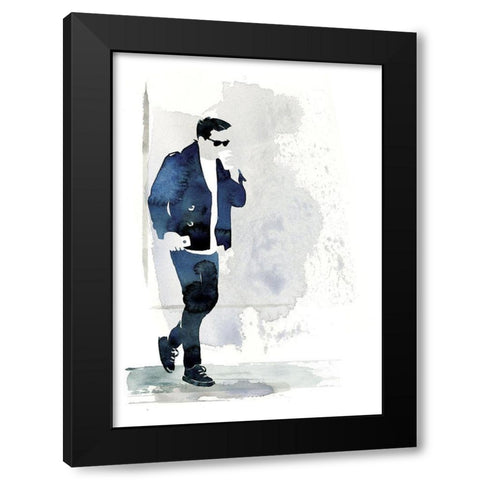 Cool Guy I Black Modern Wood Framed Art Print with Double Matting by P.S. Art