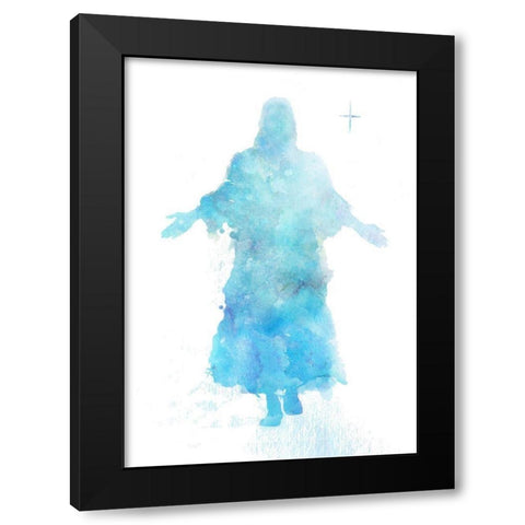 He Returns Black Modern Wood Framed Art Print with Double Matting by P.S. Art