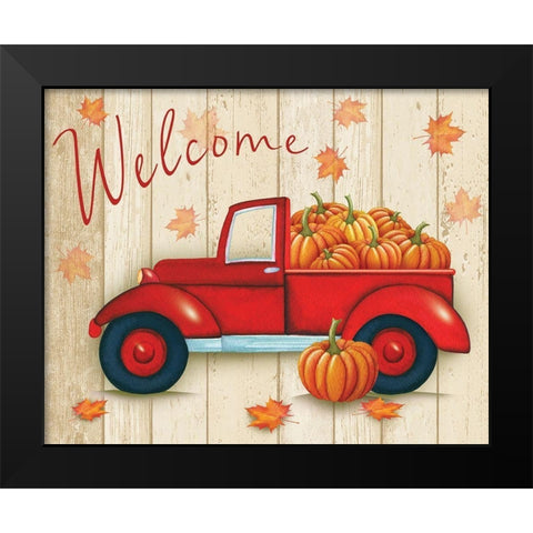 Welcome Haul Black Modern Wood Framed Art Print by P.S. Art