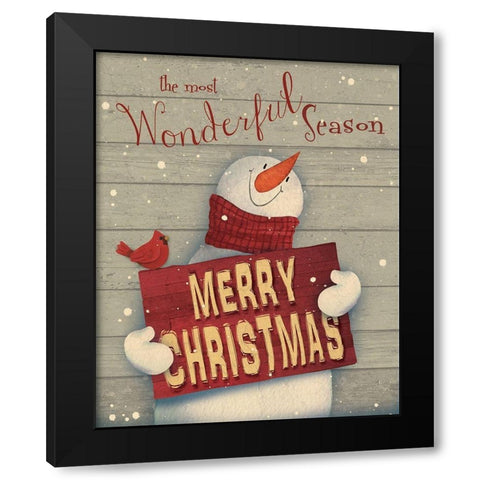 Most Wonderful Time Black Modern Wood Framed Art Print by P.S. Art