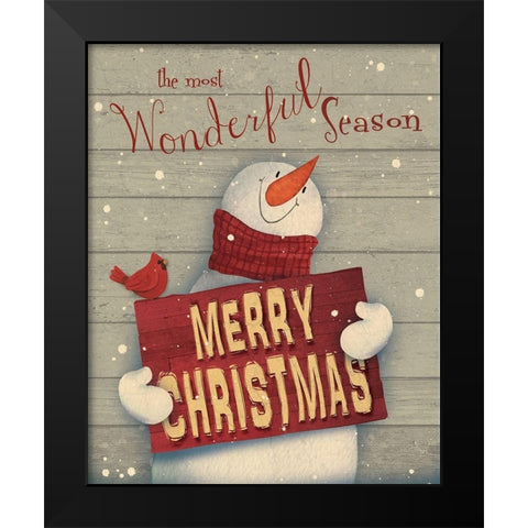 Most Wonderful Time Black Modern Wood Framed Art Print by P.S. Art