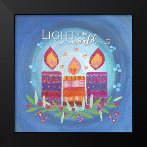 Light of the World Black Modern Wood Framed Art Print by P.S. Art