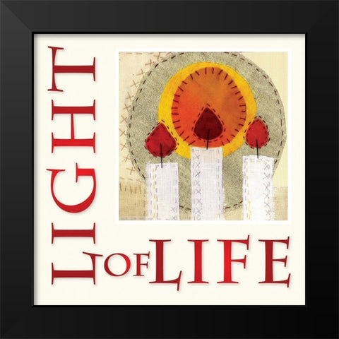 Light of Life Black Modern Wood Framed Art Print by P.S. Art