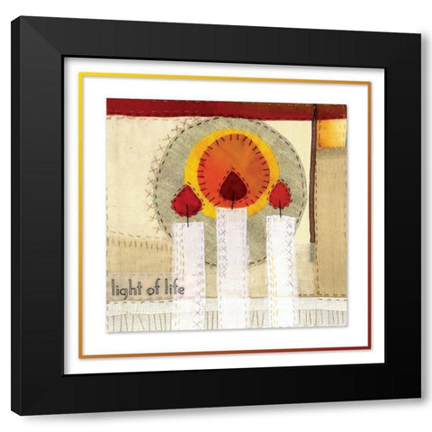 Light of Life II Black Modern Wood Framed Art Print by P.S. Art