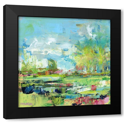 Summer Coast Black Modern Wood Framed Art Print by Pamela J. Wingard