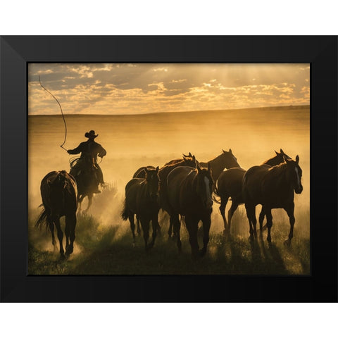 Coming Around Black Modern Wood Framed Art Print by PBurchettPhoto