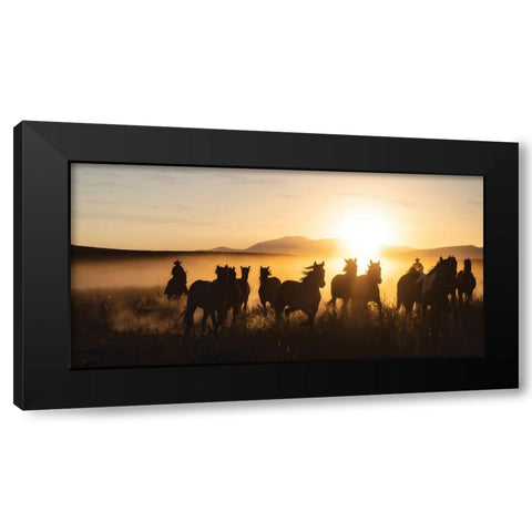 Nevada Jingle Black Modern Wood Framed Art Print with Double Matting by PBurchettPhoto