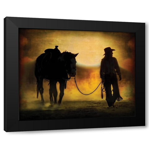 AZ Cowgirl Black Modern Wood Framed Art Print by PBurchettPhoto