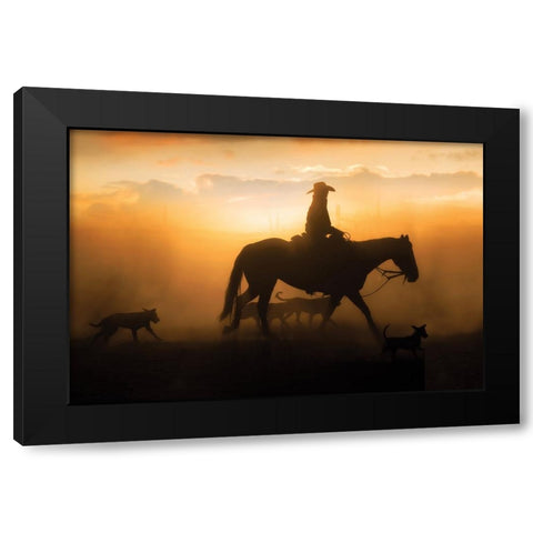 Peaceful Bliss Black Modern Wood Framed Art Print by PBurchettPhoto