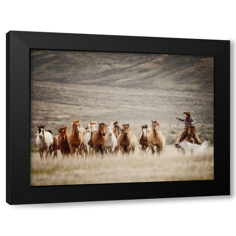 Bringing the Remuda Black Modern Wood Framed Art Print with Double Matting by PBurchettPhoto