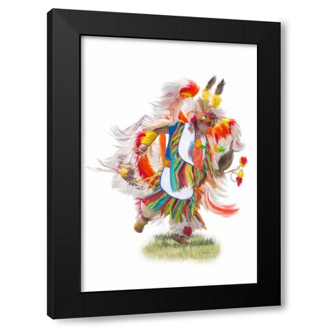 Native Rhythm Black Modern Wood Framed Art Print with Double Matting by Murdock, Ramona