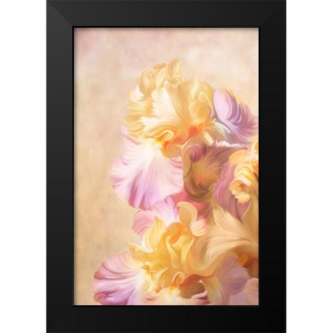 Lovely Iris Black Modern Wood Framed Art Print by Murdock, Ramona