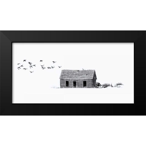 Lonesome but Peaceful Black Modern Wood Framed Art Print by Murdock, Ramona