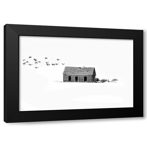 Lonesome But Peaceful II Black Modern Wood Framed Art Print with Double Matting by Murdock, Ramona