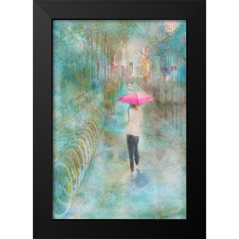 Rainy in Paris III Black Modern Wood Framed Art Print by Murdock, Ramona