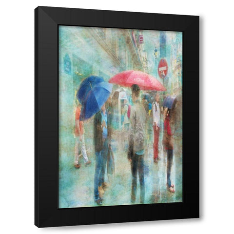 Rainy in Paris VI Black Modern Wood Framed Art Print with Double Matting by Murdock, Ramona