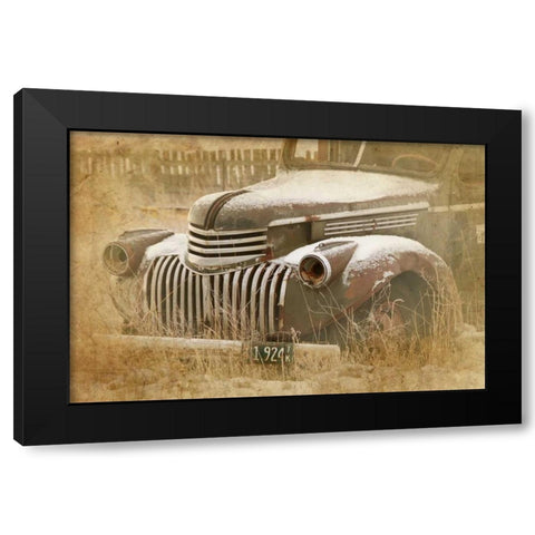 Truck Circa Black Modern Wood Framed Art Print by Murdock, Ramona
