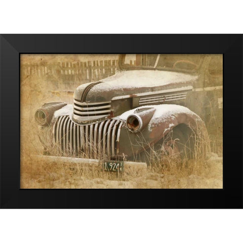 Truck Circa Black Modern Wood Framed Art Print by Murdock, Ramona