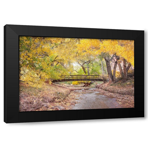 Teasdale Bridge Black Modern Wood Framed Art Print by Murdock, Ramona