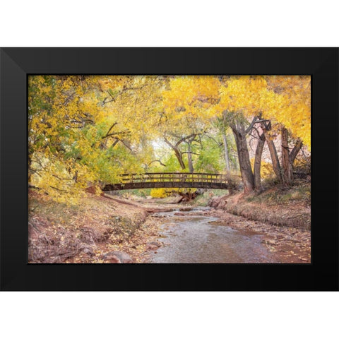 Teasdale Bridge Black Modern Wood Framed Art Print by Murdock, Ramona