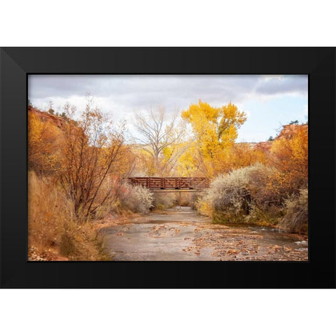 Bridge in Teasdale Black Modern Wood Framed Art Print by Murdock, Ramona