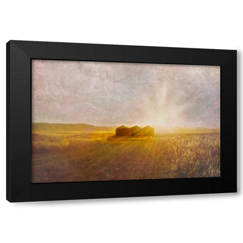 Open Spaces Black Modern Wood Framed Art Print by Murdock, Ramona