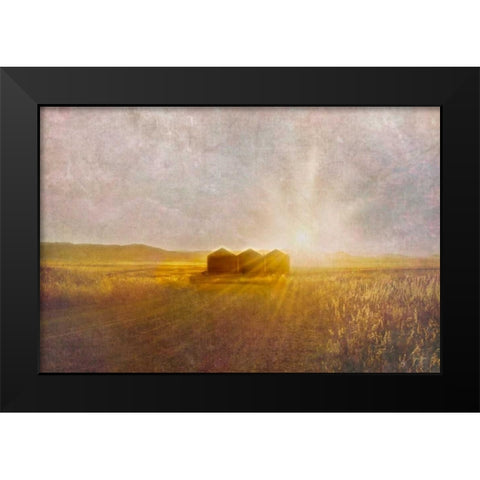 Open Spaces Black Modern Wood Framed Art Print by Murdock, Ramona