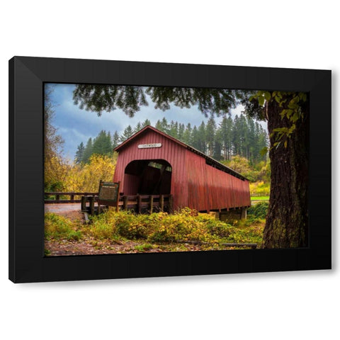 Chitwood Bridge Black Modern Wood Framed Art Print by Murdock, Ramona