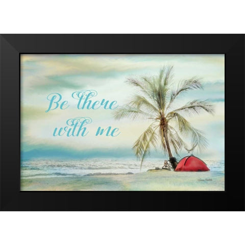 Be There Beach II Black Modern Wood Framed Art Print by Murdock, Ramona