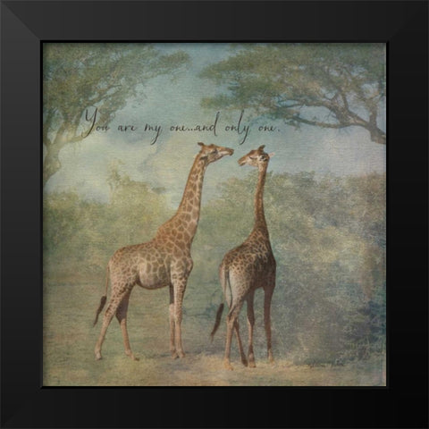 My One and Only Black Modern Wood Framed Art Print by Murdock, Ramona