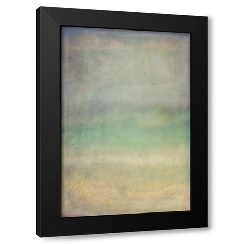 Coastal Abstract Black Modern Wood Framed Art Print by Murdock, Ramona