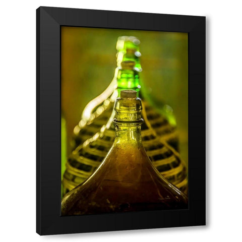 Gin Jugs Black Modern Wood Framed Art Print by Murdock, Ramona