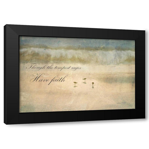 Have Faith Black Modern Wood Framed Art Print with Double Matting by Murdock, Ramona
