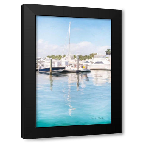 Sail Therapy II Black Modern Wood Framed Art Print by Murdock, Ramona