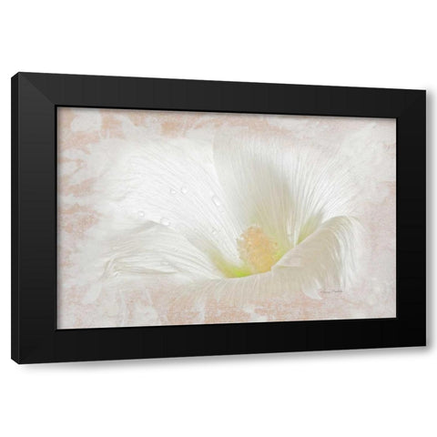 Hollyhock Illusion Black Modern Wood Framed Art Print by Murdock, Ramona
