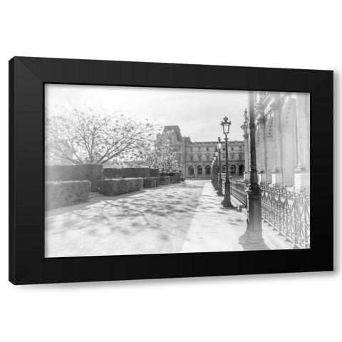 Avenue De La Louvre Black Modern Wood Framed Art Print by Murdock, Ramona