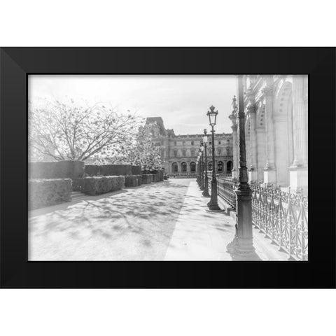 Avenue De La Louvre Black Modern Wood Framed Art Print by Murdock, Ramona